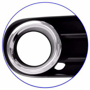 Par Moldura Friso Cromado Milha Saveiro G5 2009 10 11 2012 Preto