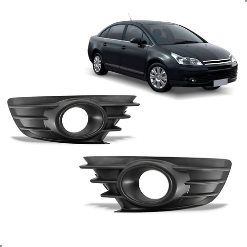 Par Grade Milha Parachoque Para C4 Pallas 2007 A 2014 Par Ambos Lados