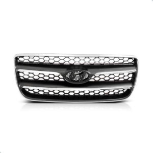 Kit Parachoque E Grade Dianteira Santa Fé 2007 A 2009 Preto