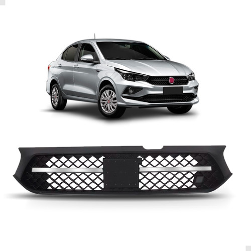 Grade Para Fiat Cronos 2021 2022 2023 Preta C/friso Cromado