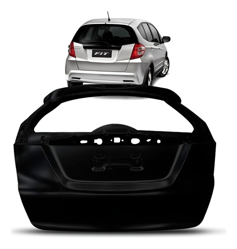 Tampa Porta Malas Fit 2009 2010 2011 2012 2013 Preto