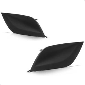 Par Moldura Tampa Farol Milha Nissan Versa 2015 A 2021 Preto