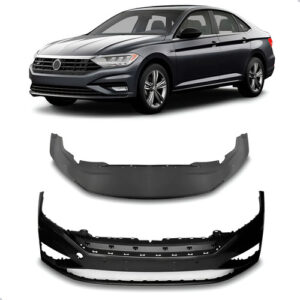 Kit Parachoque Vw Jetta 2019 A 2022 Com Spoiler Inferior Preto