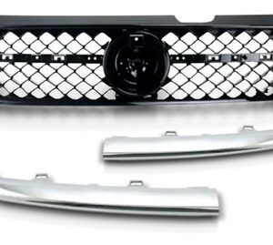 Grade Inferior Cronos Radiador Com Friso Cromado 2018 A 2021 Plástico