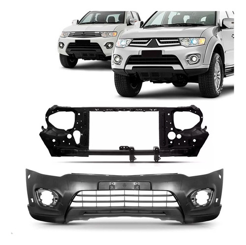 Kit Parachoque C/ Painel Mini Frente L200 Triton 2015 A 2016