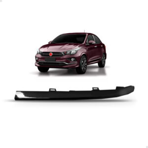 Aro Friso Da Grade Para Fiat Cronos 17/23 Black Piano Ld Preto ( Black Piano) Esquerda Motorista