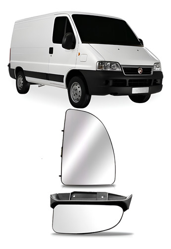 Kit Lente Retrovisor Para Ducato 2005 A 2017 Sup Inf Direito