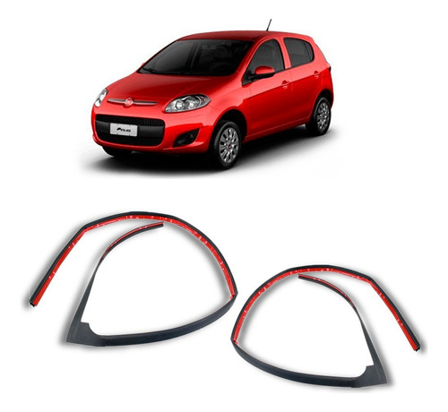 Jogo Borracha De Porta Traseira Palio 4 Pts 2012 A 2016 2017