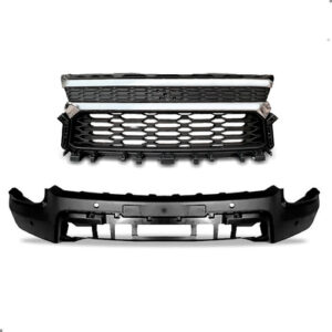 Kit Grade E Spoiler Dianteiro Para S10 2021 A 2024 Preto