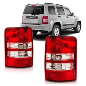 Par Lanterna Traseira Cherokee Sport 2008 A 2012 Vermelho