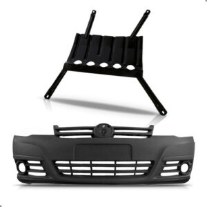 Kit Parachoque Para Golf 2007 A 2012 Com Protetor Carter Preto