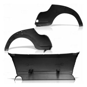 Kit De Parachoques E Grade Ka Dianteiro Traseiro  1a Linha  Preto