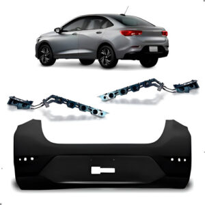 Kit Parachoque Traseiro Para Onix 2020 A 2025 Par Suporte