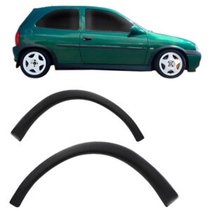 Par Moldura Acabamento Paralama Corsa 94 99 A 02 Dianteiro Preto