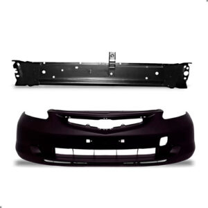 Kit Parachoque E Alma Lamina Para Fit 2003 2004 2005 A 2008 Preto