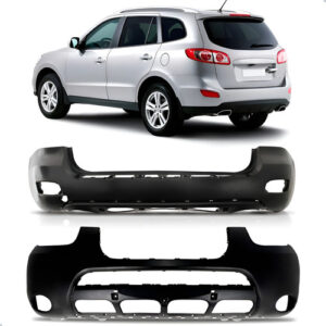 Kit Parachoque Dianteiro E Traseiro Santa Fé 2007 2008 2009 Preto