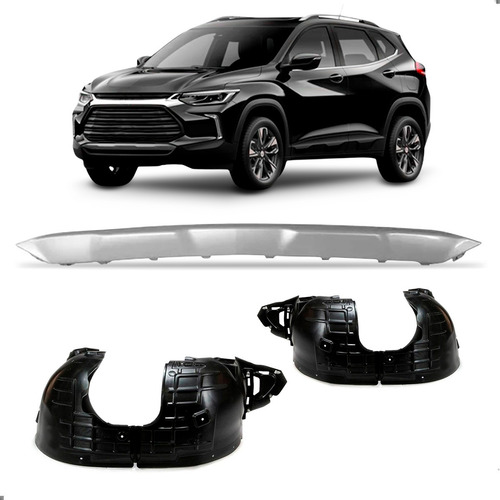 Kit Para Tracker 2020 A 2025 Friso Prata E Par Asa Urubu