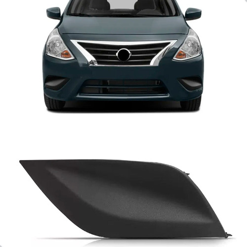 Tela Moldura Nissan Versa 2015 Até 2021 Preta Sem Milha Le Preto Esquerdo