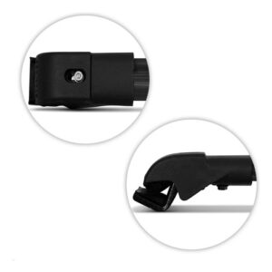 Travessa Para Vw T-cross Preta Larga Preto