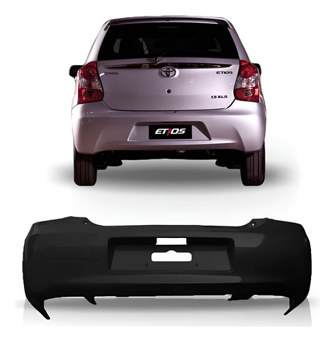 Parachoque Traseiro Etios 2013 A 2015 Hatch Toyota 1a Linha