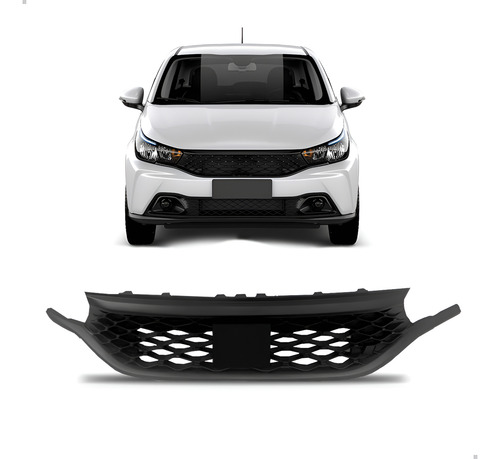 Grade Superior Para Fiat Argo 2023 2024 Preta Preto