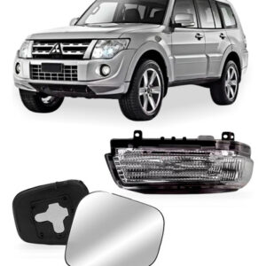 Kit Pisca Lente Retrovisor Pajero Full 2008 A 2021 Direito