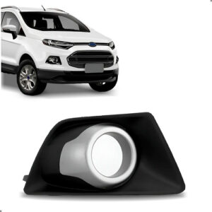 Grade Parachoque Para Ecosport 2013 2014 A 2017 Aro Cinza Lado Direito