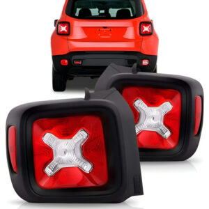Par Sinaleira Traseira Renegade 2015 2016 2017 Vermelho