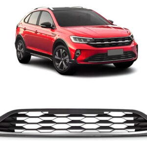 Grade Para Nivus 2021 A 2023 Preta Com Friso Cinza Completa