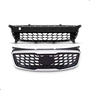 Kit Grade Para Kia Picanto 2011 Superior E Inferior Preto