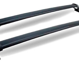 Kit Rack Teto Fiesta 2003 A 2013  + Maleiro Dobrável 380l Preto