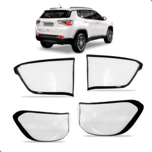 Kit Lentes Lanternas Traseiras Para Jeep Compass 2017 A 2021