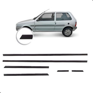 Friso Lateral Fino Para Uno Way 2007 A 2010 02 Portas Preto