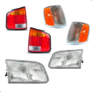 Kit Farol Lanterna E Pisca Para S10 95 96 97 98 99 2000 Rubi E Cristal