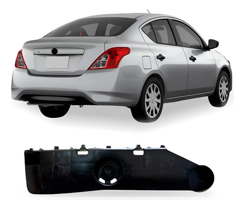 Suporte Guia Versa 2011 A 2014 Parachoque Tras Sup Direito