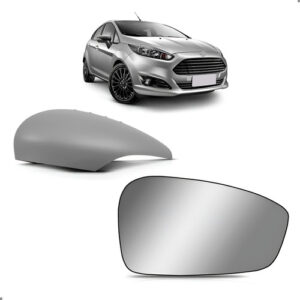 Kit Capa E Lente Retrovisor New Fiesta 2011 A 2019 Direito Direito