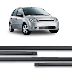 Friso Lateral Fiesta Hatch 2003 04 05 06 2007  Peças Preto