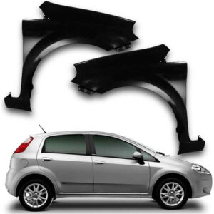 Par Paralama Fiat Punto 2008 2009 2010 2011 2012 Sem Furo Par Dianteiro