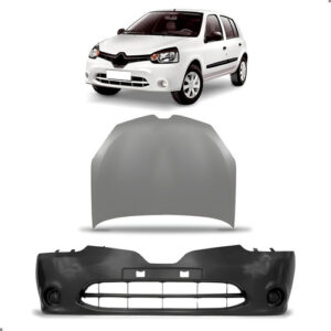 Kit Frente Para Clio 2013 A 2016 Capo E Parachoque Dianteiro