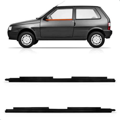 Kit Pestana Para Fiat Uno 1988 A 2010 Interna 2 Portas