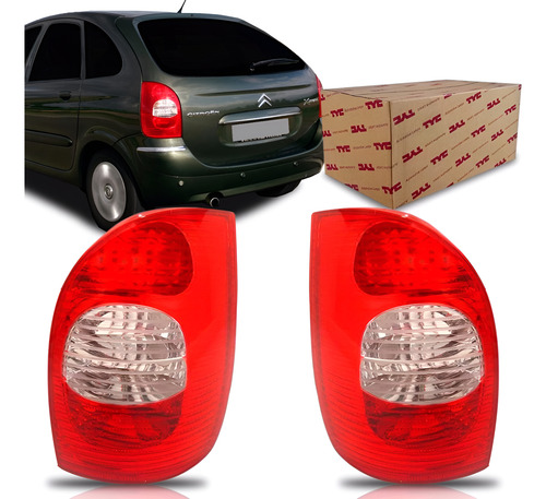 Par Lanterna Traseira Para Picasso 2005 2006 2007 2008 2009 Vermelho