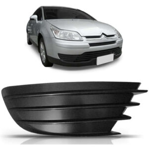 Par Tela Frontal Moldura Milha C4 Pallas Le 2007 A 2012 Preto