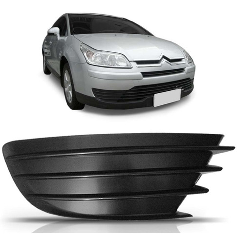 Par Tela Frontal Moldura Milha C4 Pallas Le 2007 A 2012 Preto