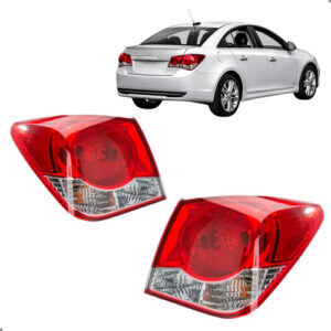 Par Lanterna Traseira Para Chevrolet Cruze Sedan 2011 A 2016 Ambos Lados Vermelho