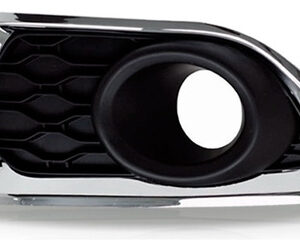 Par Grade Moldura Farol Milha Sandero Cromada 2015 2016 2017 Preto Com Cromado Ambos Os Lados