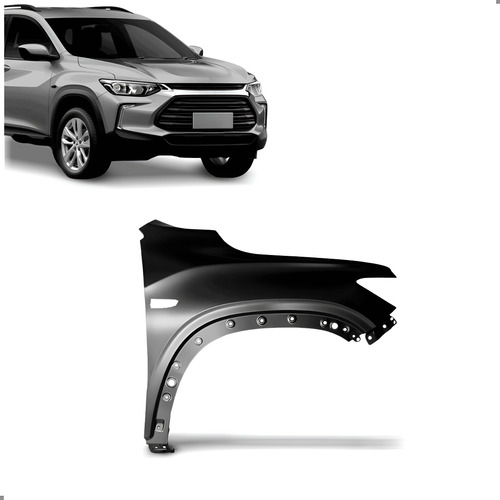 Paralama Tracker 2020 A 2025 Lado Direito Com Furo Pisca