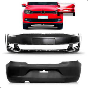 Par Envolvente Para Gol G6 2013 A 2016 Dianteiro E Traseiro Preto