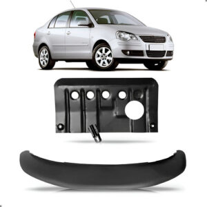 Kit Spoiler Para Polo 2007 2008 09 2010 Com Protetor Carter