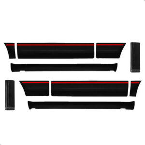 Kit Friso Borrachão Saveiro Gts 1987 A 1995 Sinaleiras Fumê Preto