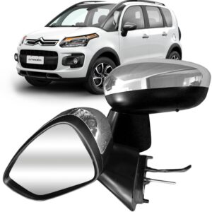 Retrovisor Air Cross 2011 2012 13 2014 2015 Elétrico Cromado Lado Direito